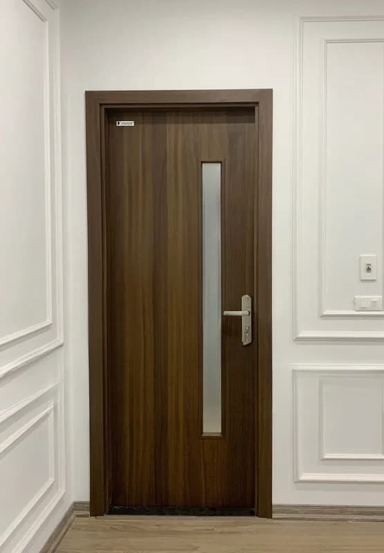 Cửa composite ô kính - mẫu 2