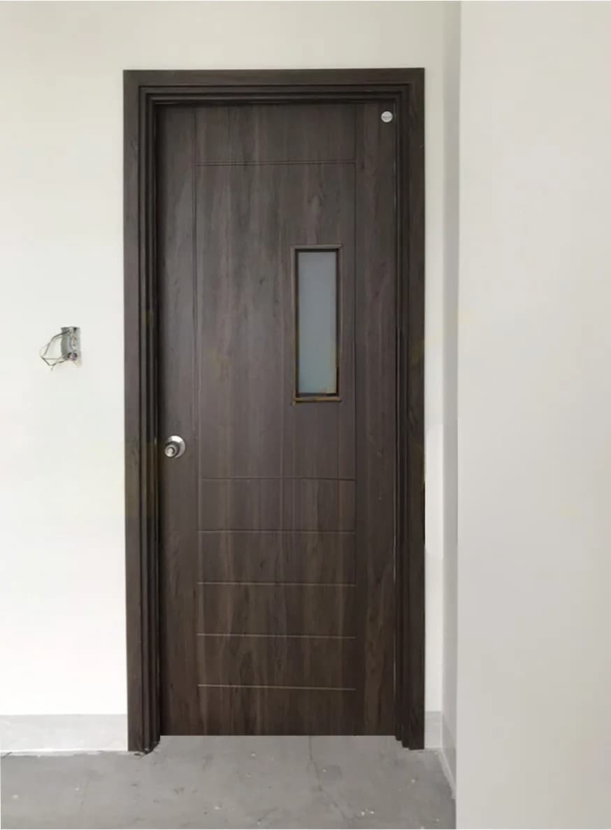 Cửa composite ô kính - mẫu 7