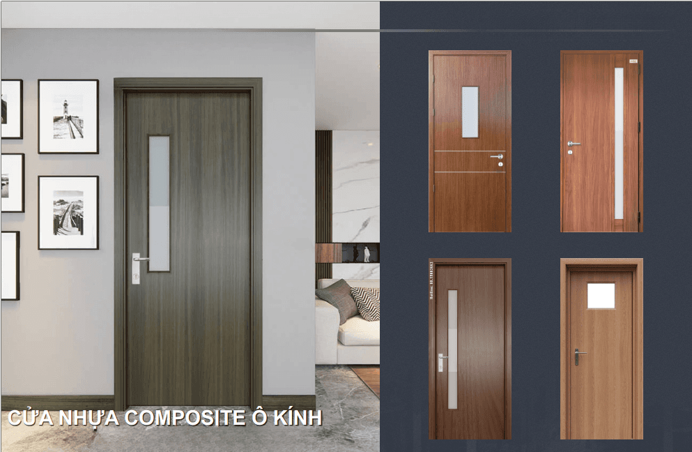 Cửa composite ô kính